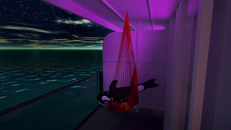 Sea Terrace on Virgin Voyages' Scarlet Lady